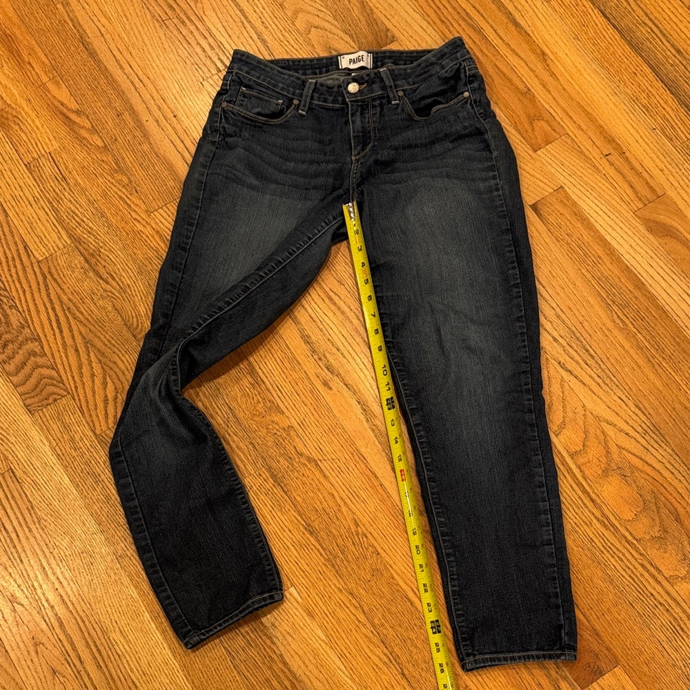PAIGE Women's Dark Wash Skinny Jeans - Picture 5 of 11